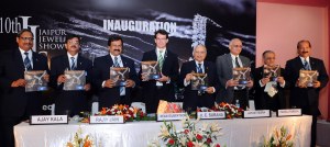 A: (fourth from left) Mr.  Sean Gilbertson, the Executive Director of the Gemfields and JJS organizing committee members releasing JJS show Guide today at the inaugural session.